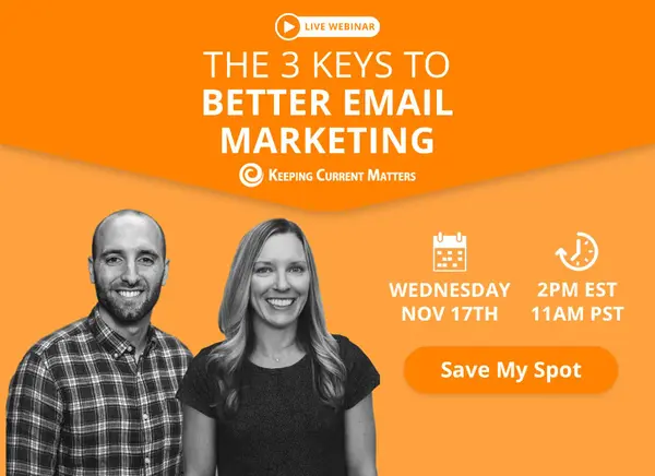 The 3 Keys to Better Email Marketing [LIVE WEBINAR],KCM Crew