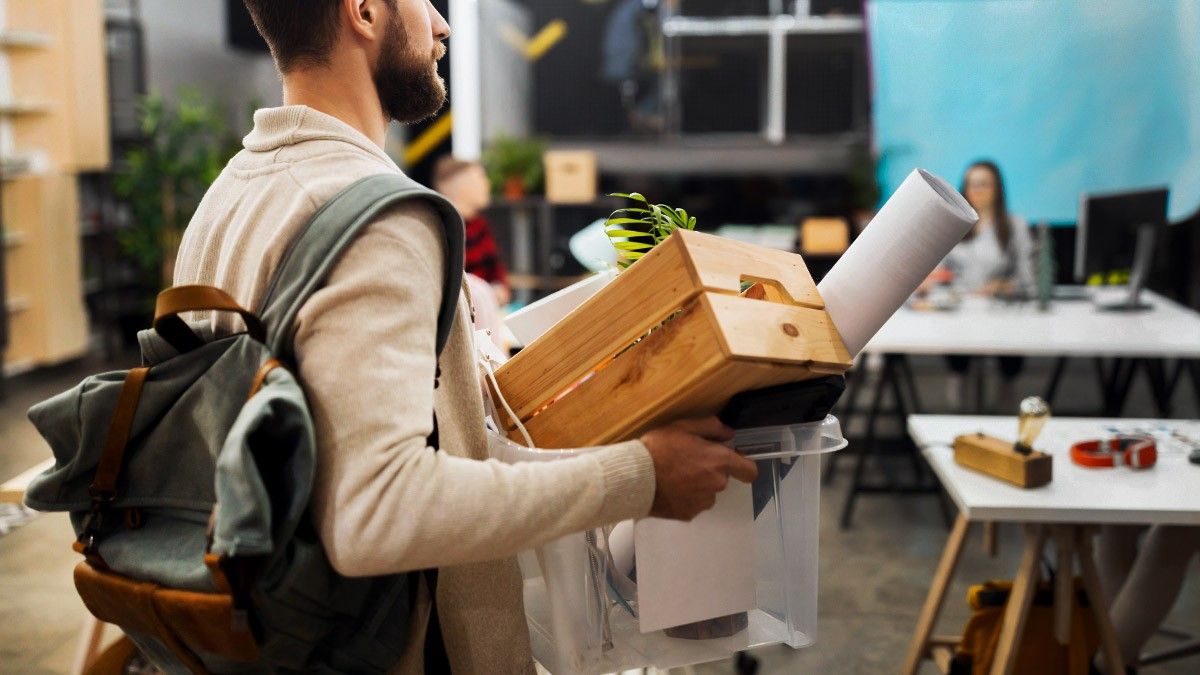a tech employee being laid off from his job