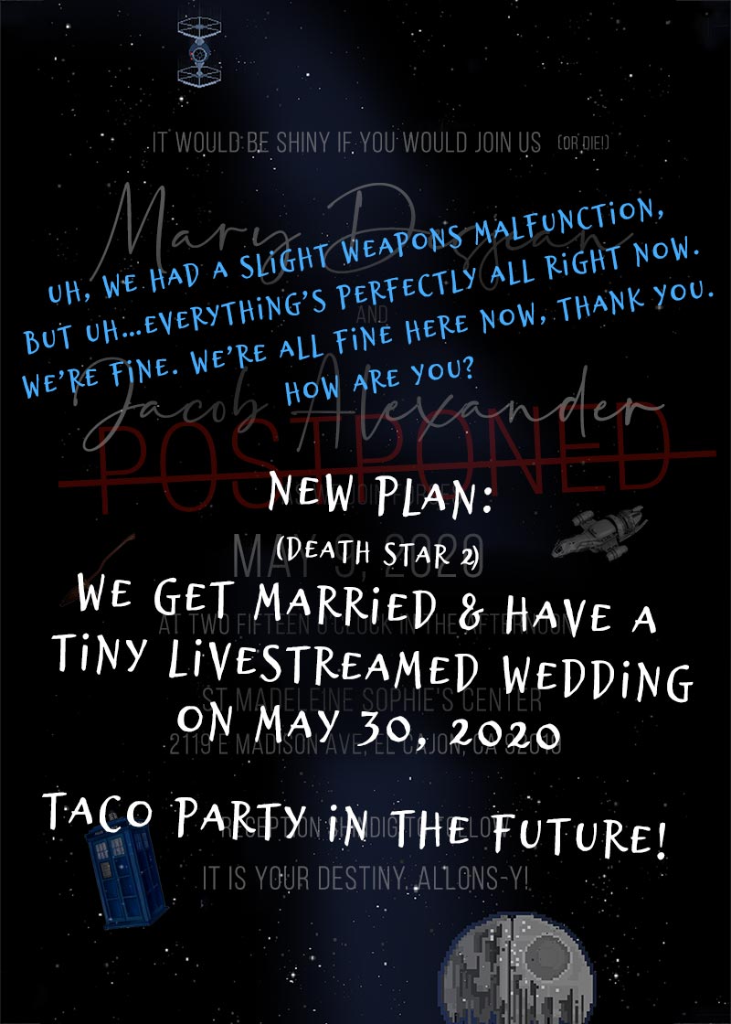 Tiny Wedding Invitation Malfunction