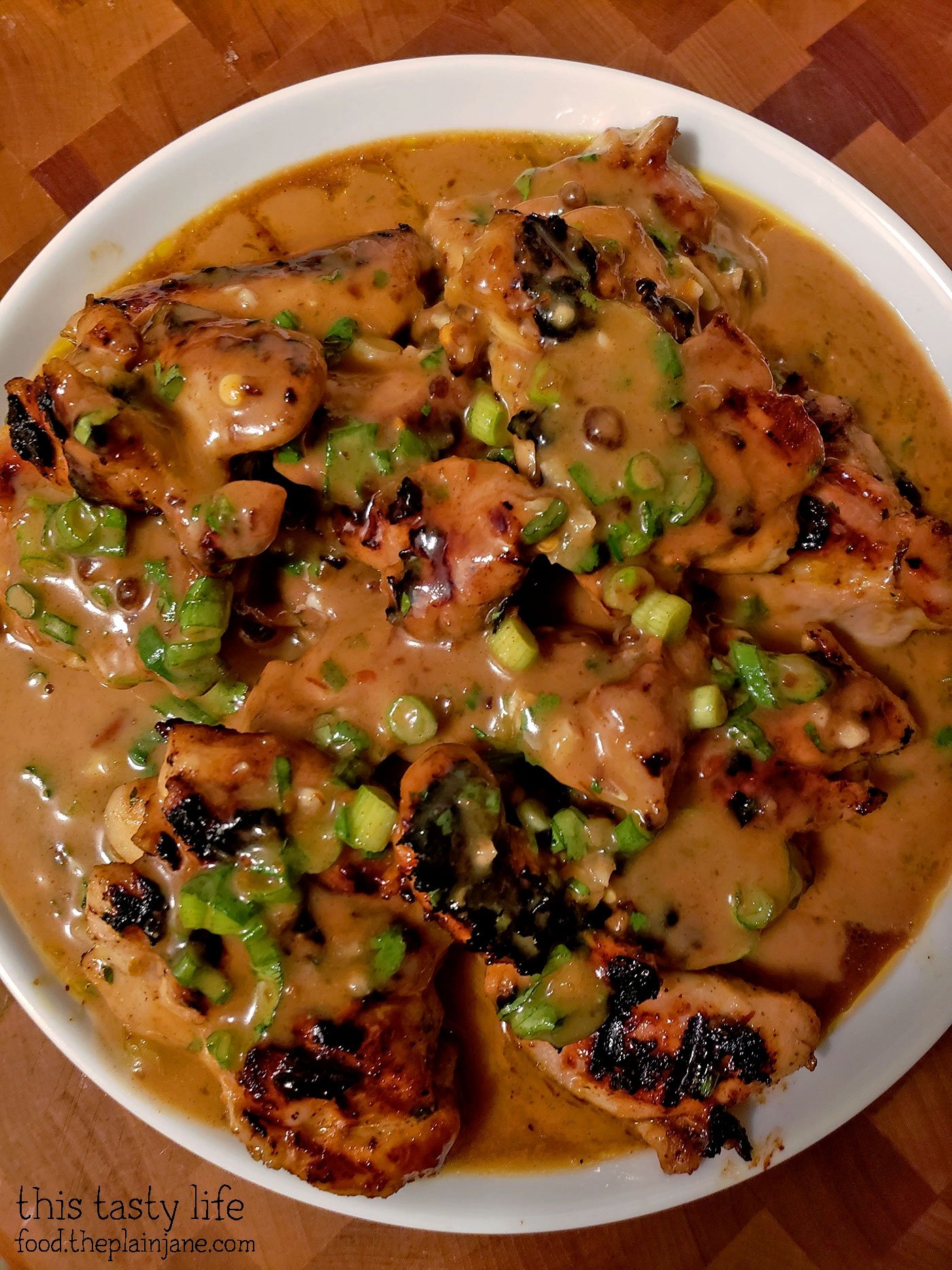 Chicken Satay with Peanut Date Sauce
