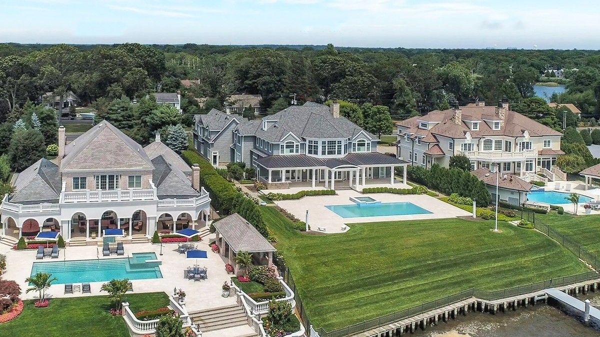 Trio of Waterfront Mansions in New Jersey