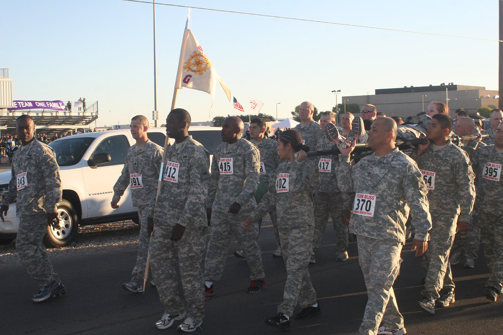 Wounded Warriors Marching