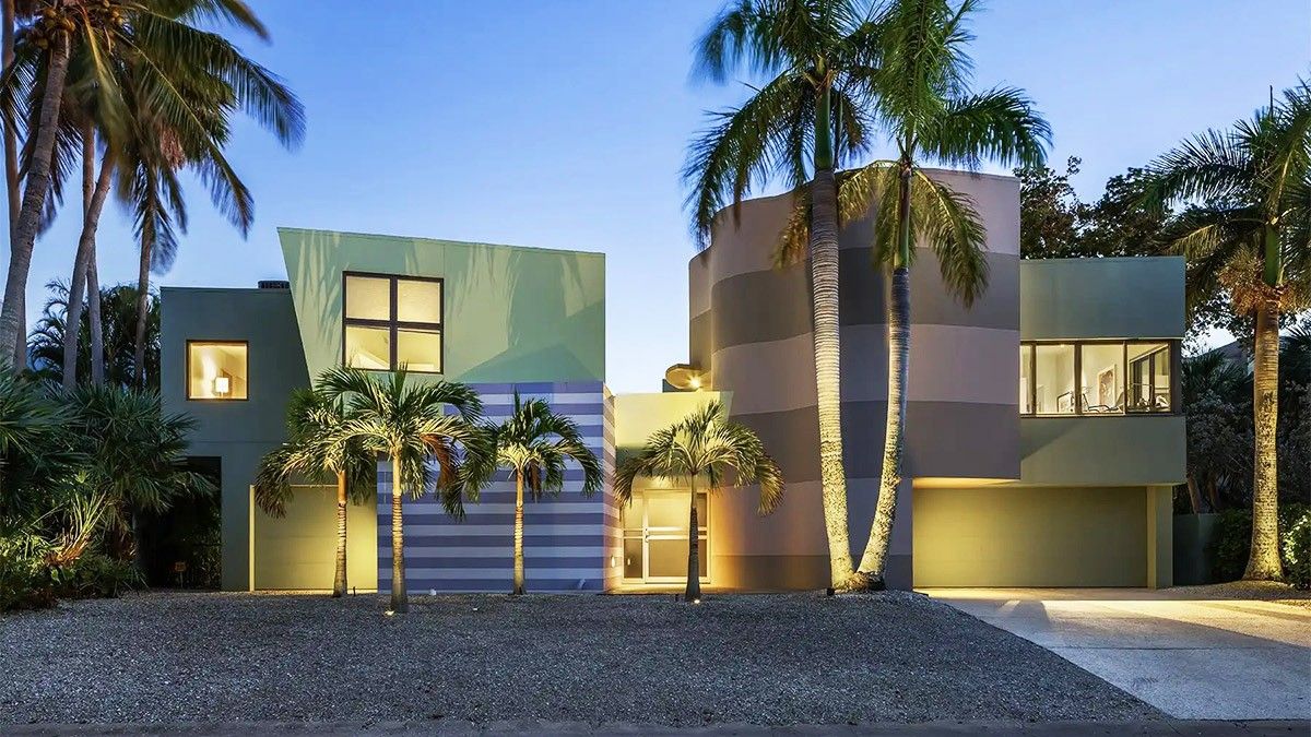 On the Waterfront: $10M, Vibrant Hued, Architectural Masterpiece Makes Waves in Sarasota