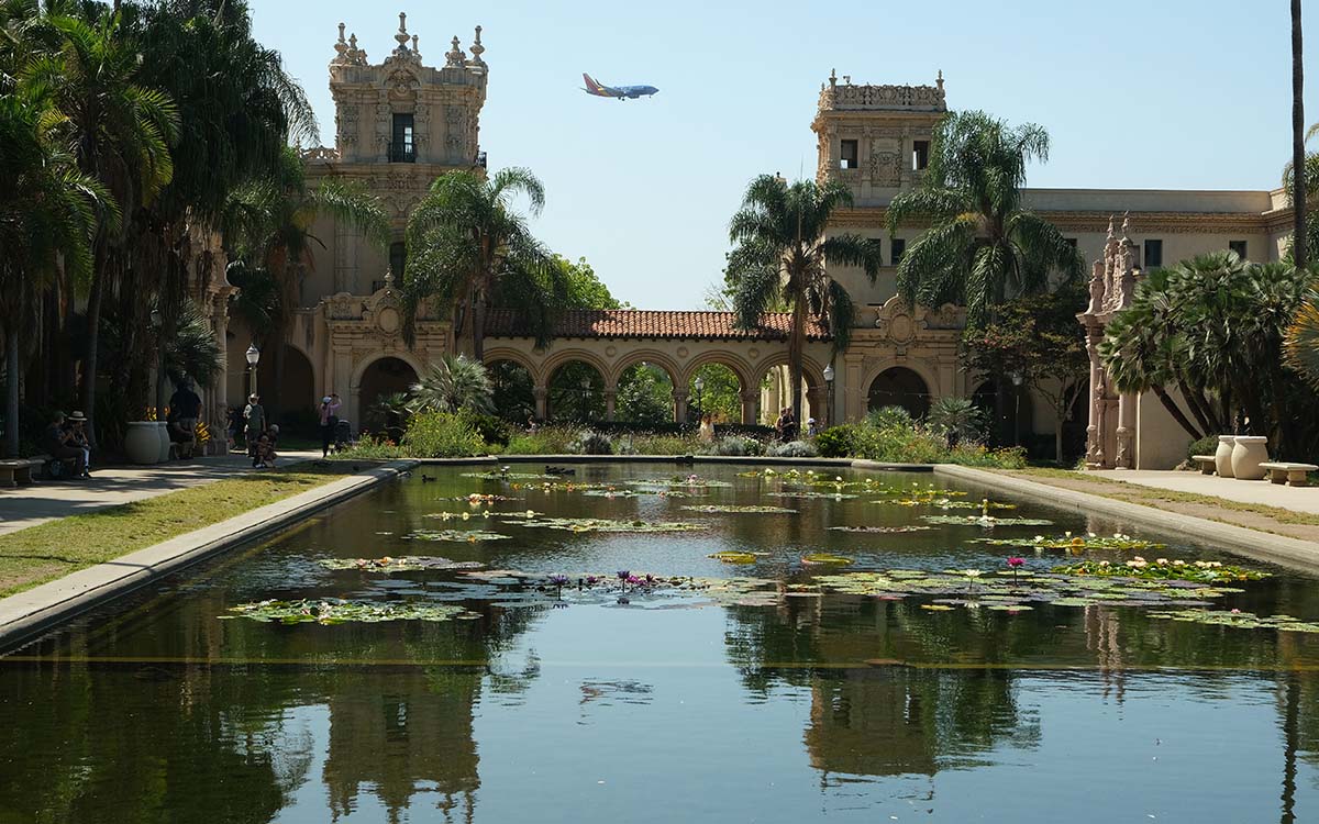 The lily pond at Prado at Balboa Park. Photo by Chris Stone