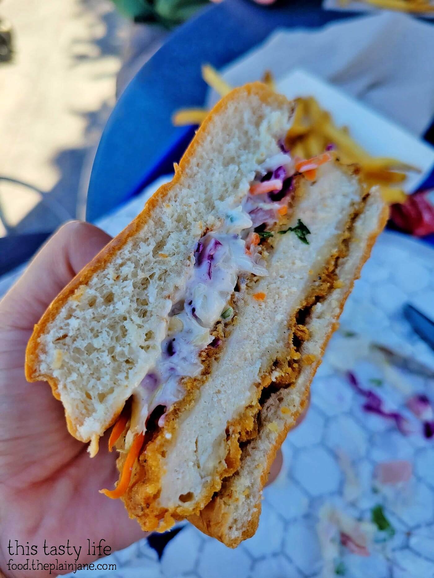 Fried Chicken Sandwich at Galactic Grill in Disneyland