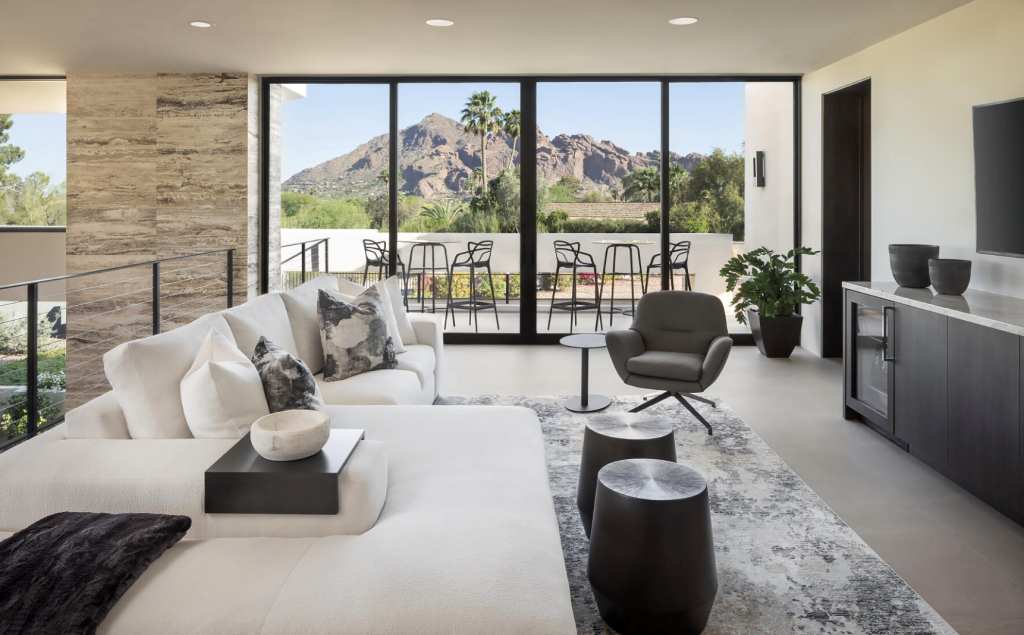 The interior of a luxury home in Paradise Valley.