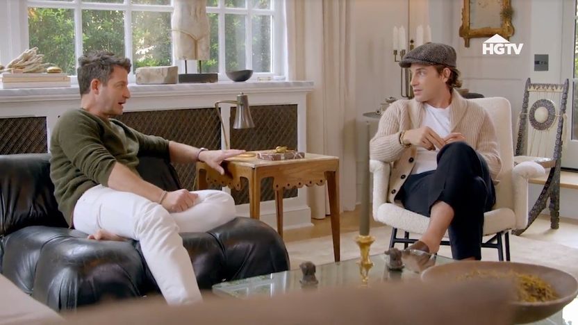 Nate Berkus and Jeremiah Brent inside their West Village home.