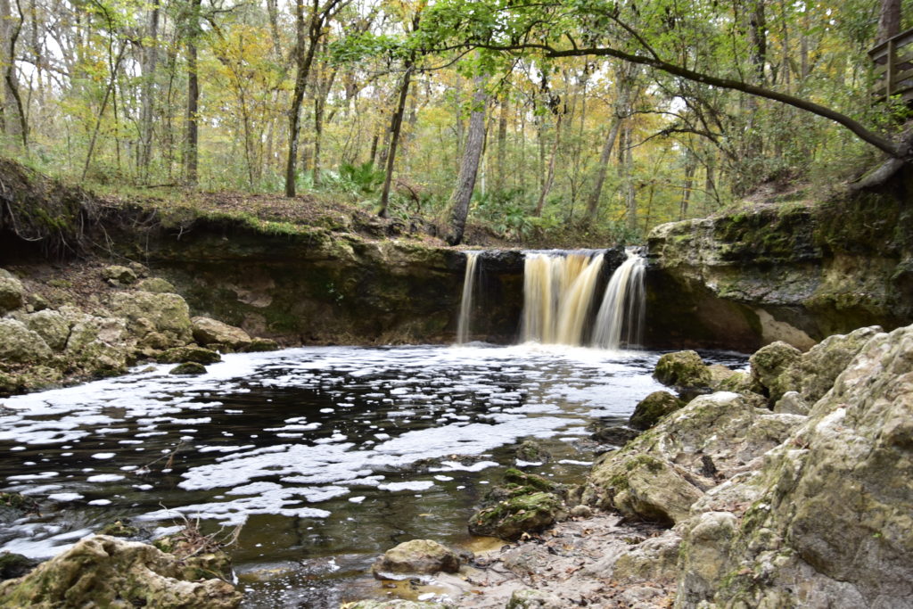 waterfall in teh woods