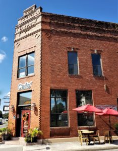 Old brick storefront building