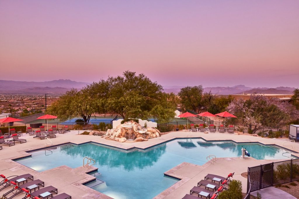 Pool at Adero Resort Scottsdale at Sunset