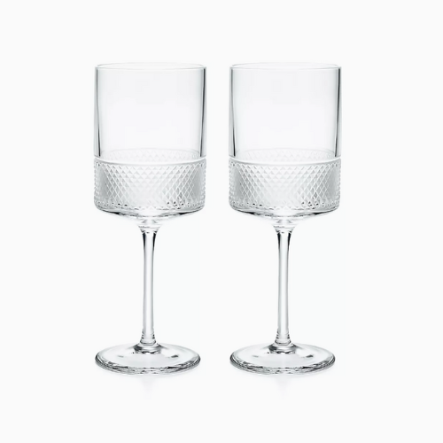 Luxury crystal wine glasses.