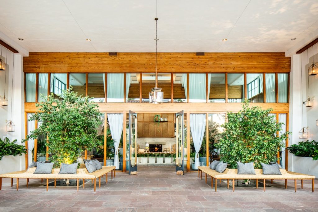 The welcoming main entrance at The Scott Resort & Spa. Credit: The Scott Resort & Spa.