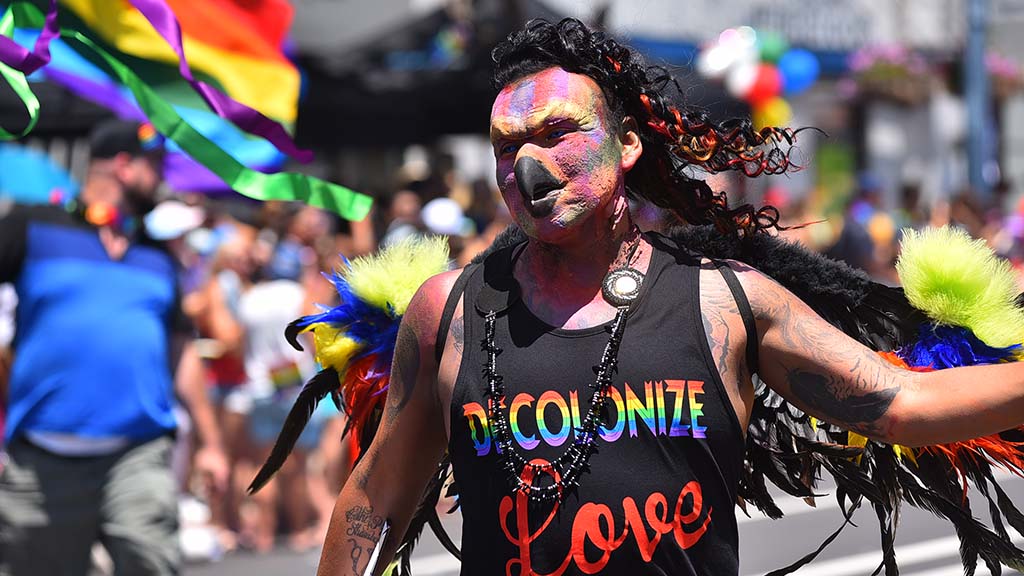The Jamul Indian Village of the Kumeyaay Nation participates in the parade.