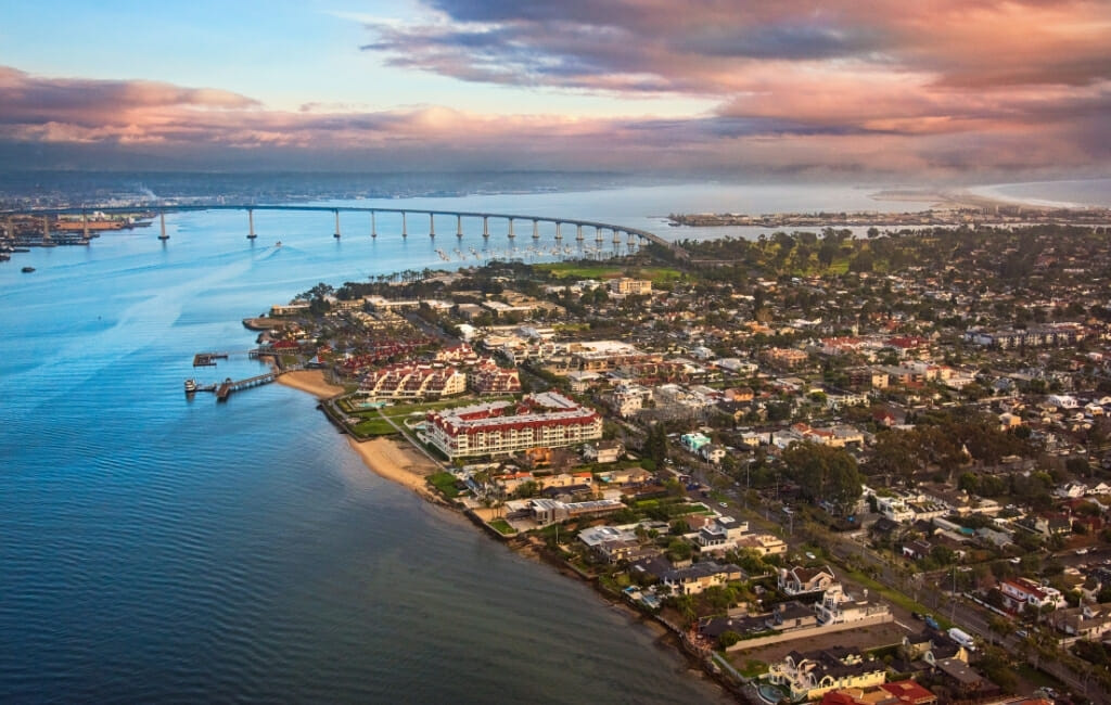 Aerial View of Coronado Island