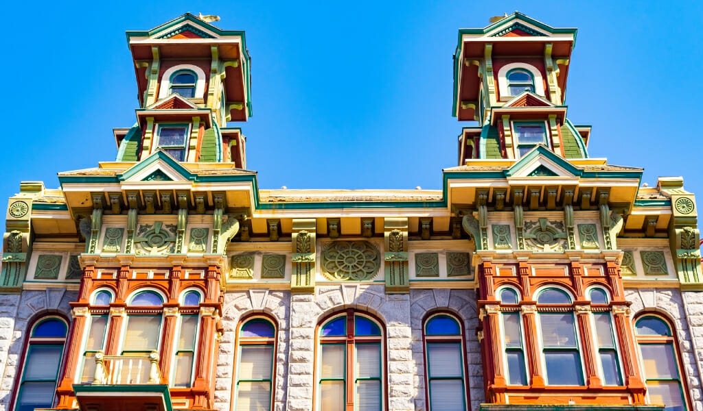 Historic Victorian Buildings in the Gaslamp quarter 