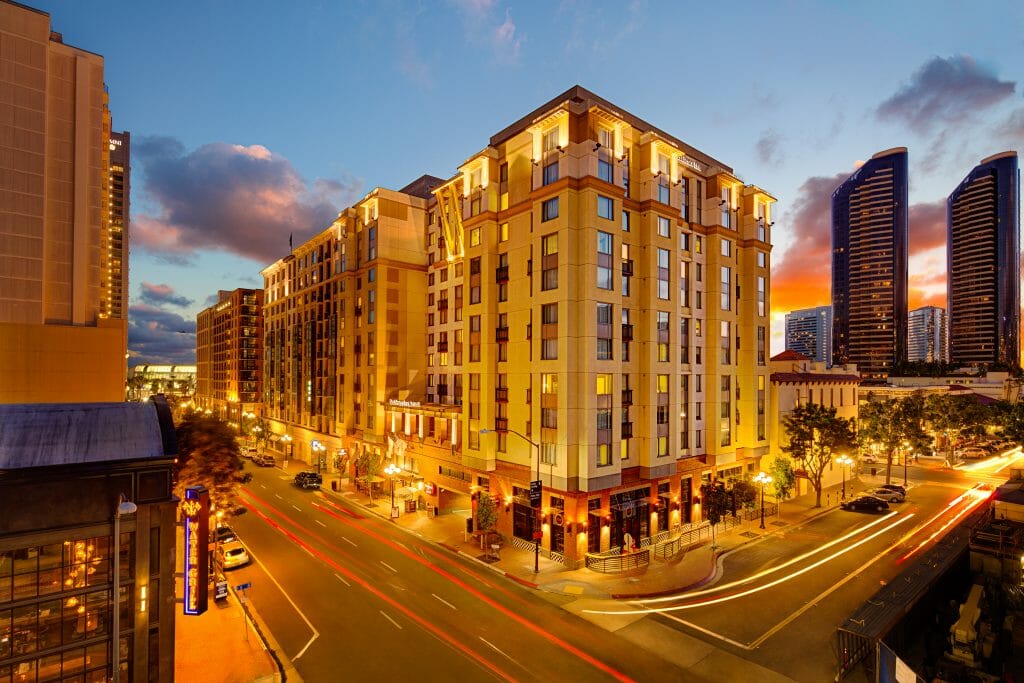 Outdoor shot of Residence Inn San Diego Downtown Gaslamp Quarter