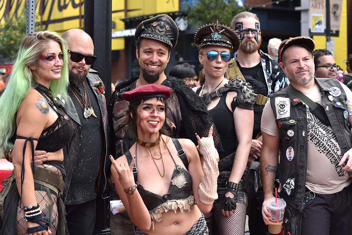 The Gaslamp District downtown provided non-badge holders a taste of the Con inside the Convention Center.