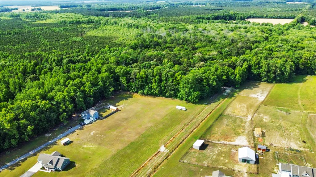 Aerial view of 651 Babbtown Road, Suffolk, Virginia 23434