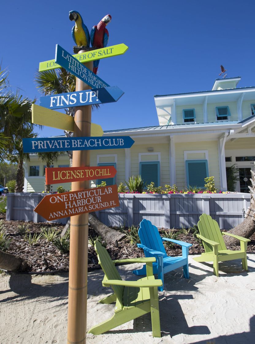Signpost at Latitude Margaritaville Daytona Beach