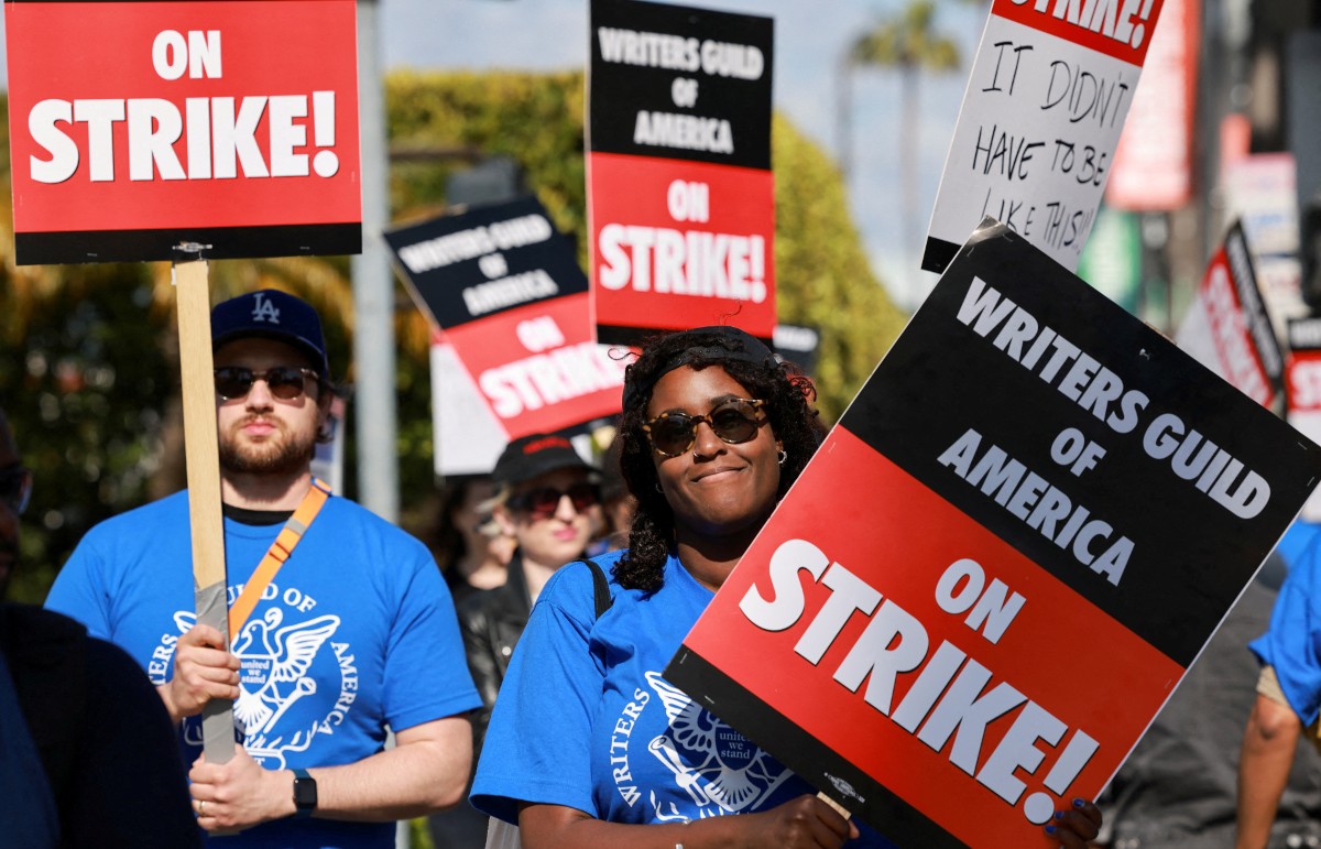 Striking Hollywood writers