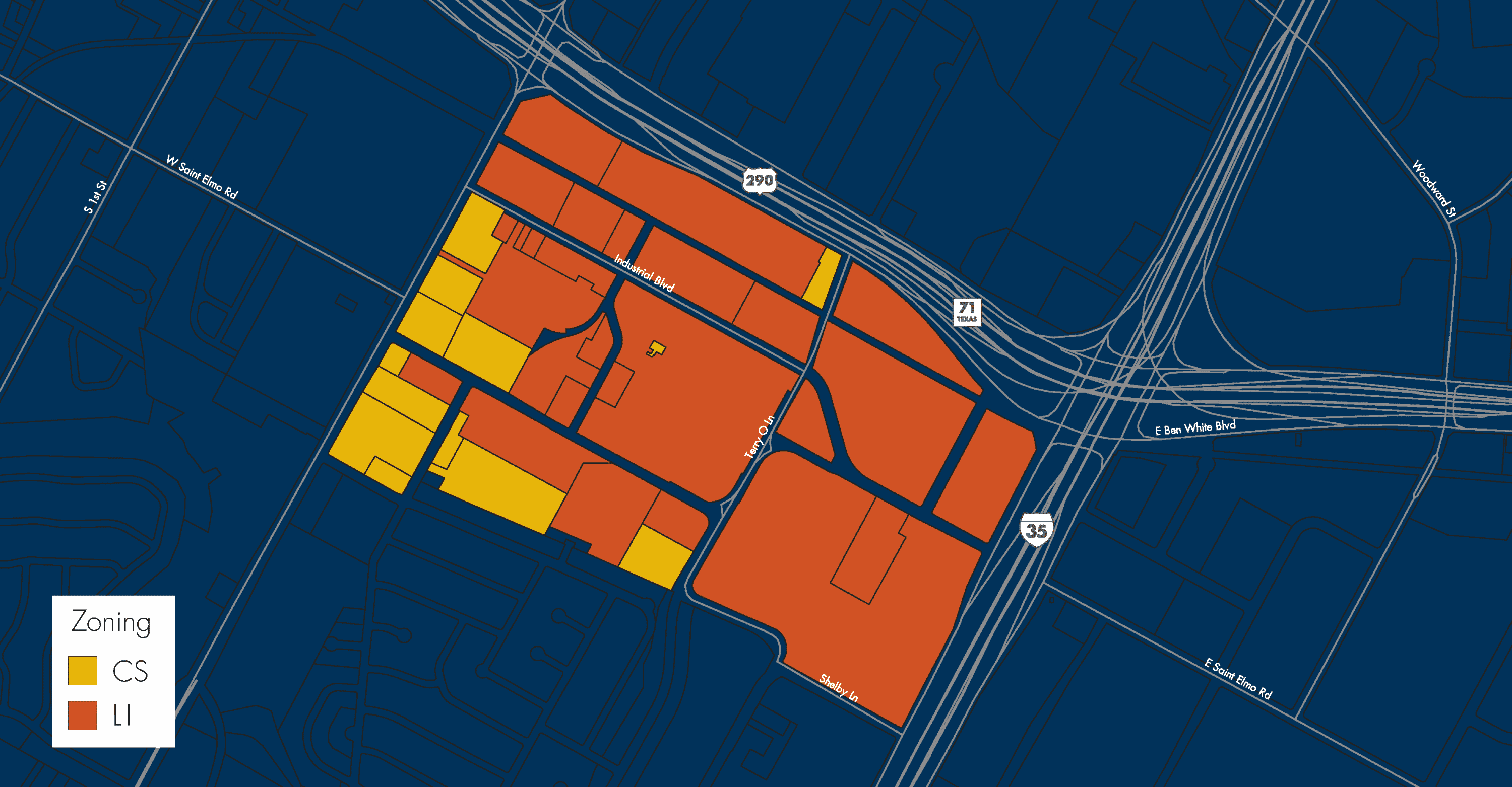 St. Elmo Zoning Map