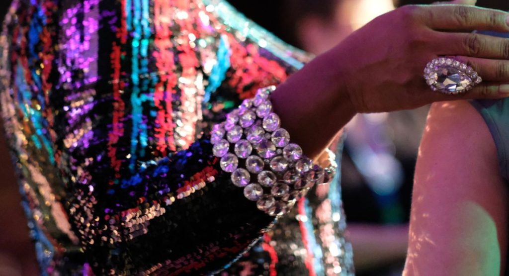 Close up of an arm of a Drag Queen - things to do in San Diego at night - Drag Show