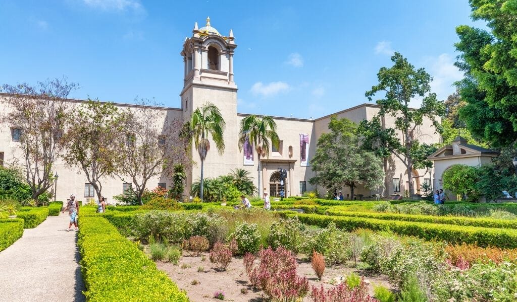 Outside of San Diego Museum of Art in Balboa Park-San Diego Museums