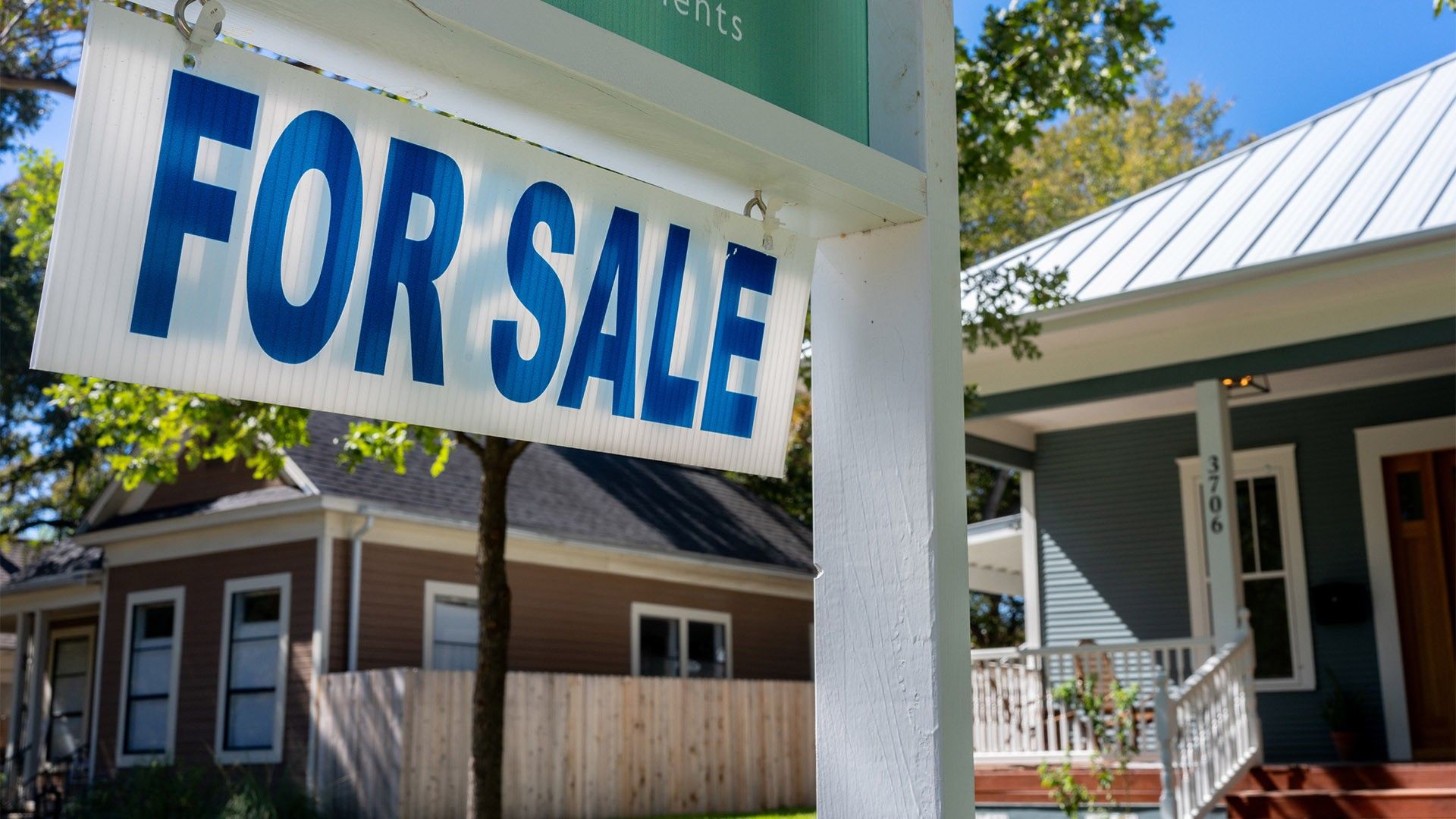 A home available for sale is shown on October 16, 2023 in Austin, Texas. Home sales have slowed as the cost of borrowing has increased and the country continues seeing record-high mortgage rates.
