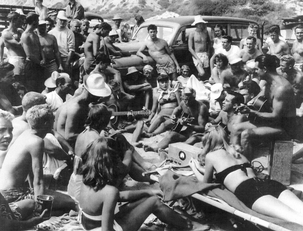 Surf music 1960s archival photo