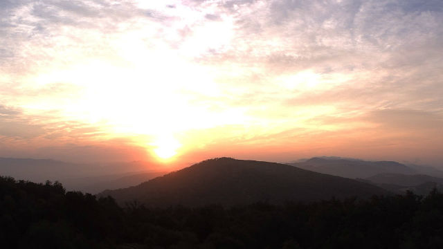 Sunrise from Mesa Grande