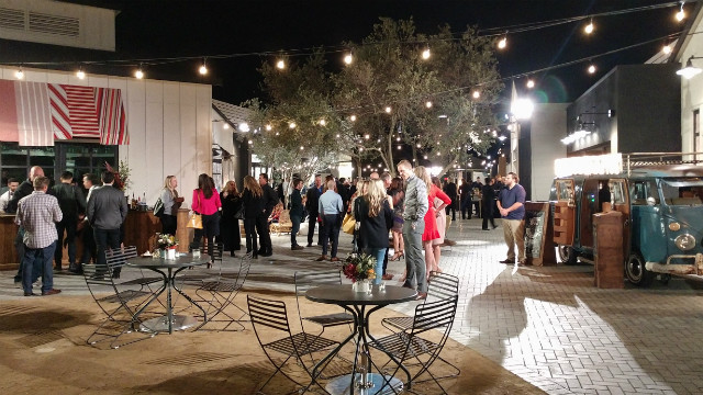 Guests at One Paseo nighttime preview