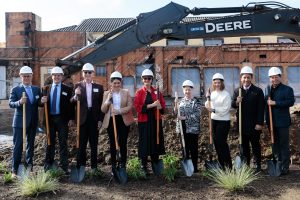 1. left to right sean murray, bill schmidt, dr. irwin jacobs, congresswoman sara jacobs, kathleen a. krentler, barbara bolt, lisa johnson, mayor todd gloria, scott mcmillin