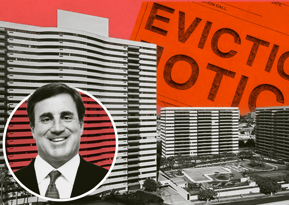 Tenants decry mass evictions by Douglas Emmet at Barrington Plaza in West LA