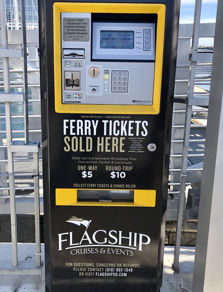 San Diego Ferry Tickets Machine