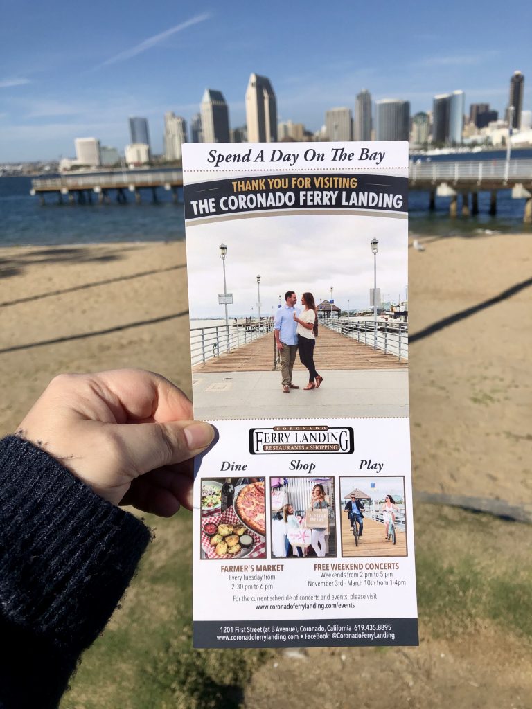 Flyer of Coronado Ferry Landing Shopping