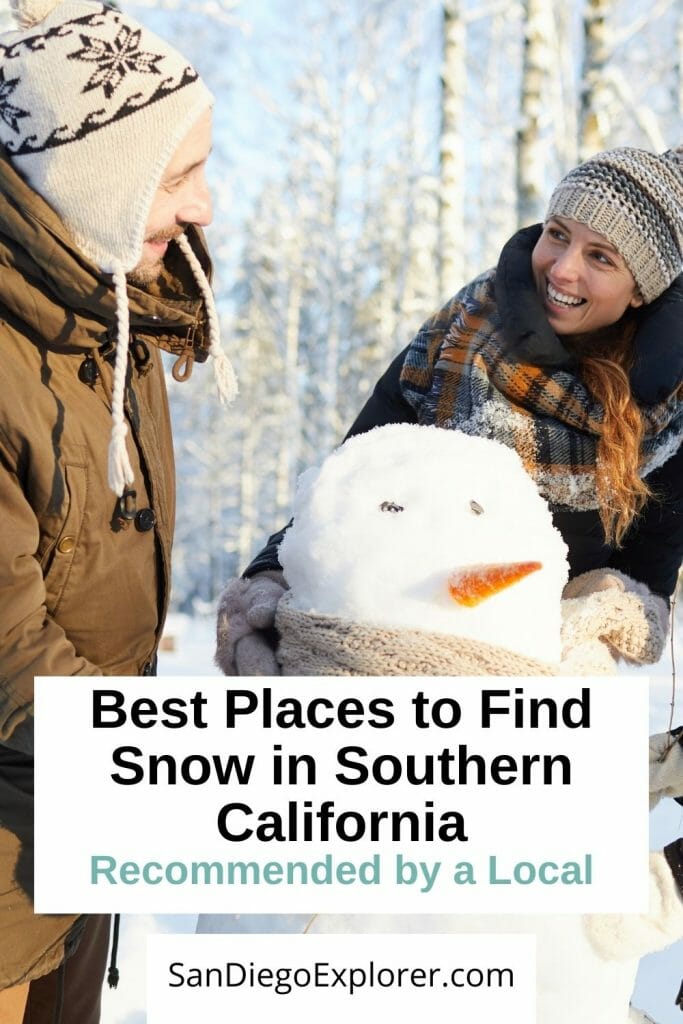 Does it snow in San Diego? Here are the best places to experience snow in Southern California and get your winter wonderland fix. San Diego Winter - San Diego Snow - Southern California Snow - Winter in San Diego - Winter in Southern California - Day Trips from San Diego in Winter - Things to do in San Diego in Winter