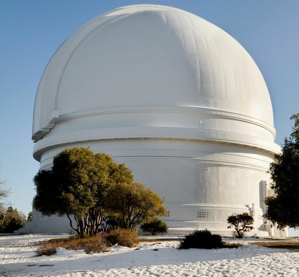 Palomar Observatory Snow in San Diego