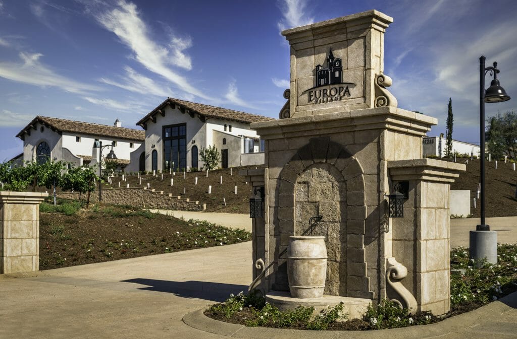 Entrance to the The Inn at Europa Village 