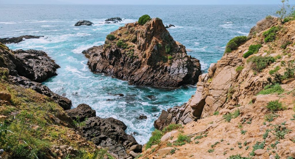 Oceanviews from cliffs at La Bufadora