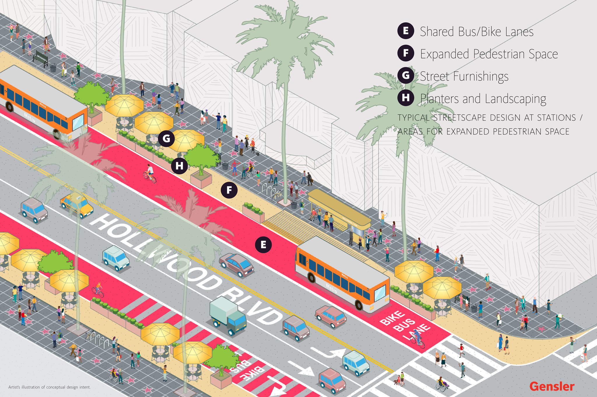 The Hollywood Walk of Fame’s pedestrian-friendly makeover might make it a little more pleasant