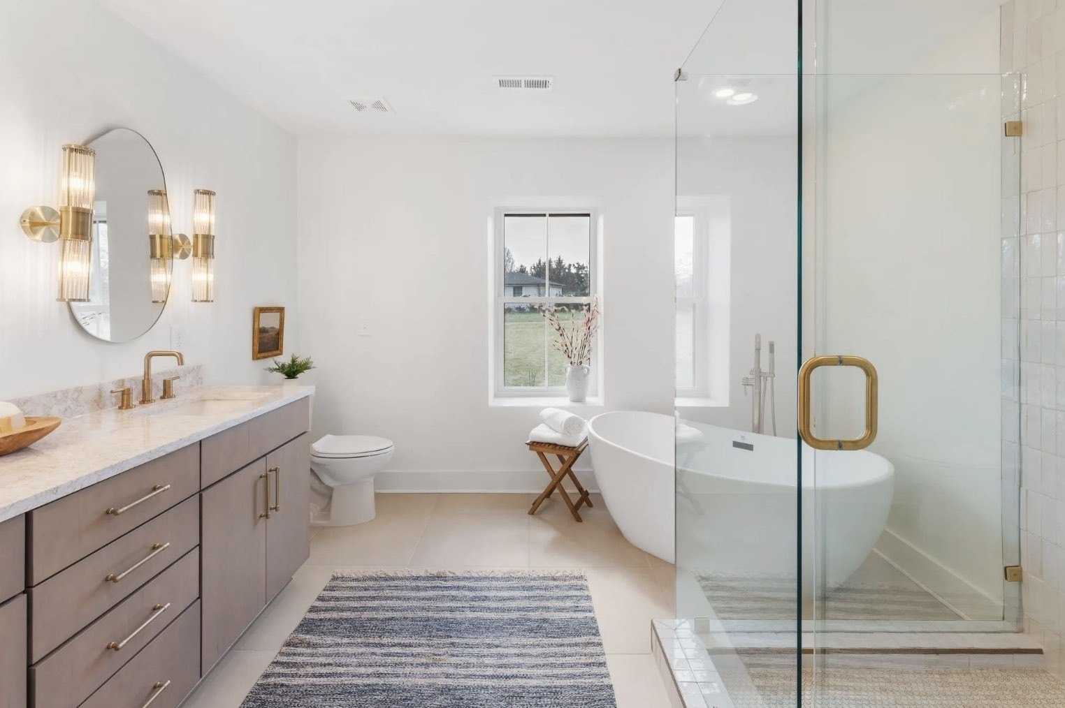 main bathroom in Franklin, TN by Christina Hall