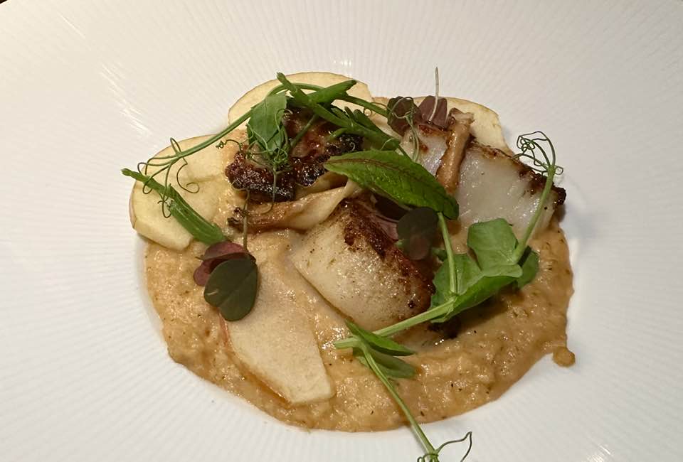 Scallops dish at AVANT restaurant Rancho Bernardo Inn