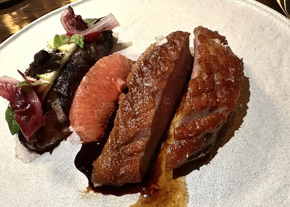 Duck dish at AVANT Restaurant Rancho Bernardo Inn