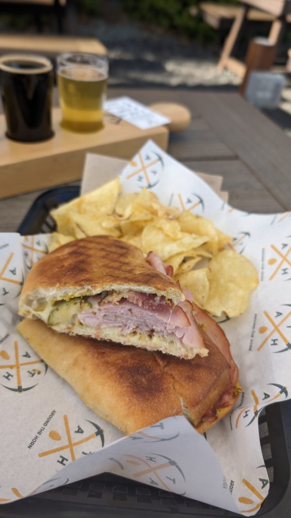 Cuban Sandwich at Around the Horn Brewing Company