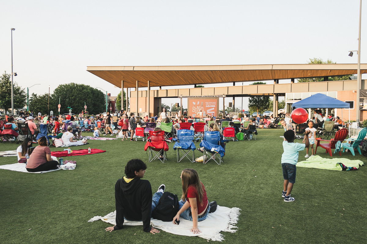 Families gathered at the Downtown Commons as Montgomery County Parks and Recreation presented Sing on June 26, 2023. (Wesley Irvin)