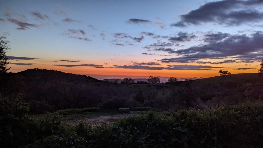 Sunset overlooking Fresno Valley