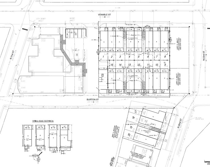 Union Hill church building to be converted to apartments beside 19 new townhomes 2 GreatHopeTHsSitePlan