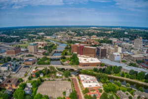 flint michigan aerial view shutterstock