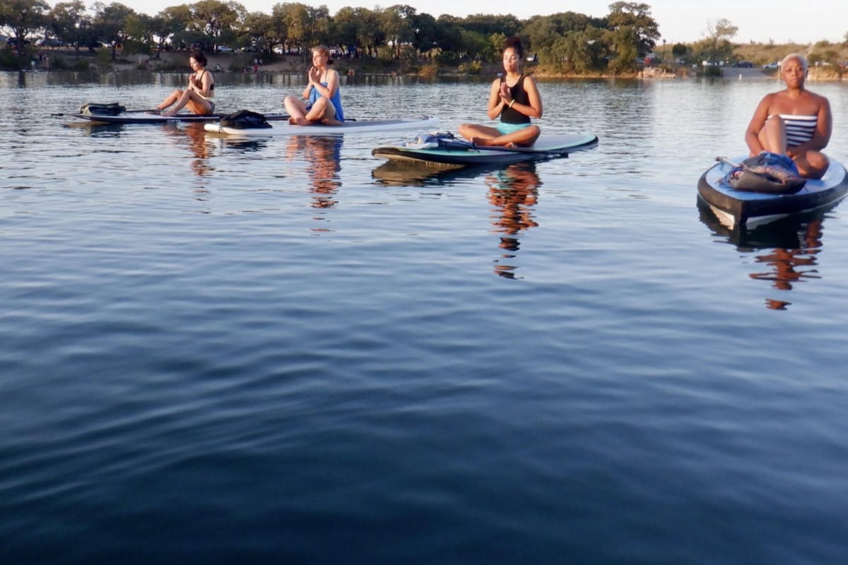 paddle yoga class