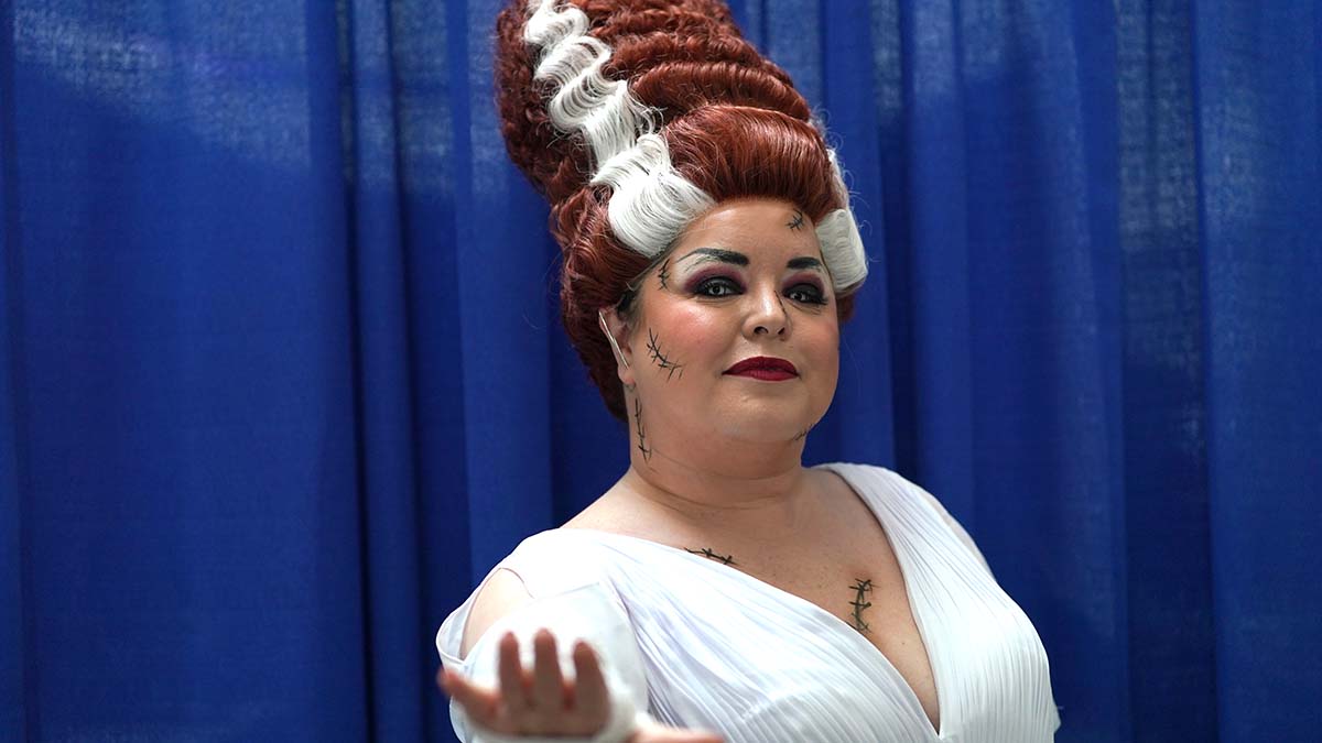 Courtney Goodman of Kansas City as the Bride of Frankenstein. Photo by Chris Stone